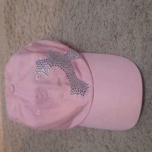 Pink Cross Hat w/Bling